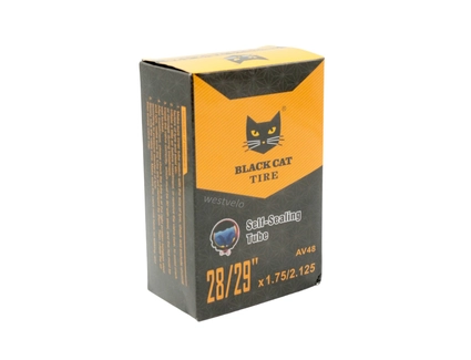 Камера 28-29. довгий ніпель AV 48mm BLACK CAT (1.75/1.95-2.125) самоклеюча (з антипрокольним гелем)