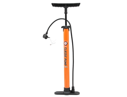 Насос авто сталевий HAND pump, (608) помаранчевий, 2-ний наконечник (AV/FV)