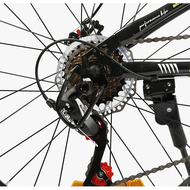 Велосипед 24 ST Corso «GENESIS» G-24682 сталь 11", (к-т SunRun) чорно-жовтий фото westvelo.com