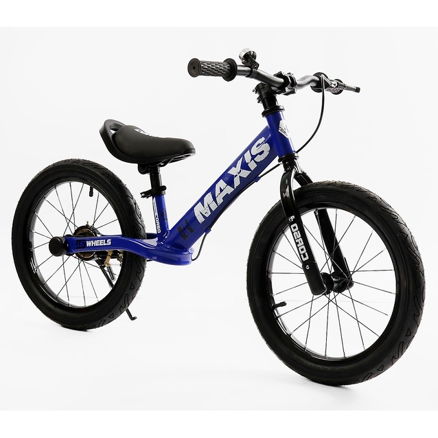 Велобіг 16 Corso надувні колеса, сталева рама «MAXIS» MX-27302 синій фото westvelo.com