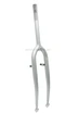 Вилка 28 сталева Ø25.4mm V-brake L-230mm р.з L-100mm сіра фото westvelo.com