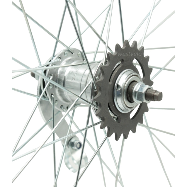 Колесо 26 зад, обід 2-ний чорний, втулка Чехія + к-т (Gravity) фото westvelo.com