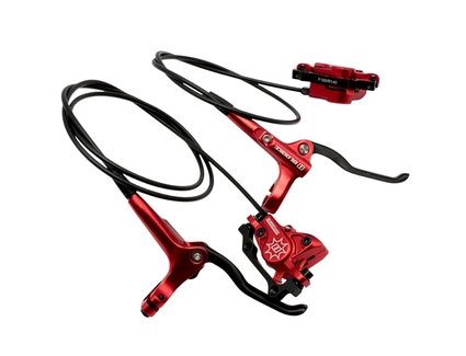 Гідравлічні гальма BLOOKE BL-M620 червоні (L-80mm 160/140)(L140mm 180/160)