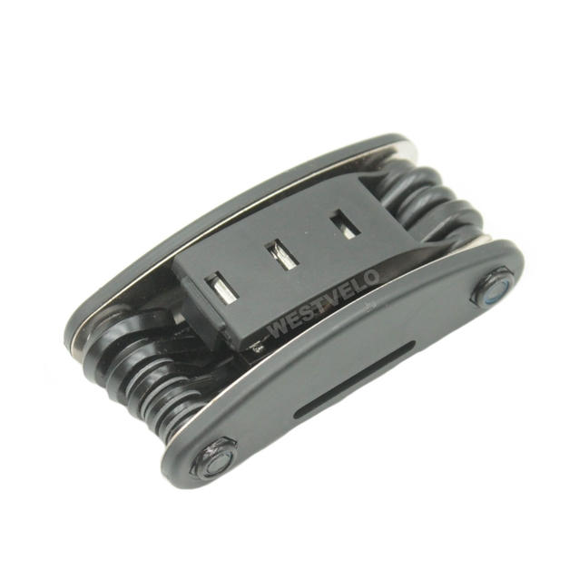 Мультитул чорний 6-гранники+головки KL-9801 (13 елементів) фото westvelo.com