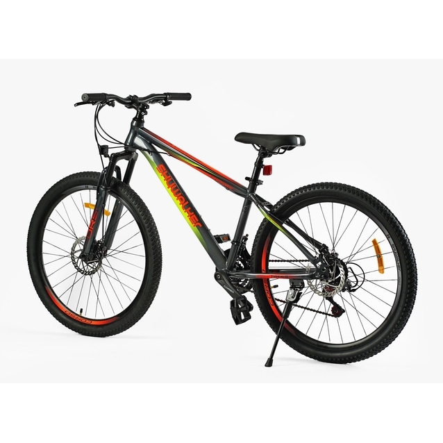 Велосипед 26 ST Corso «SKYWALKER» SW-26333 сталь 15", (к-т SunRun) сіро-помаранчевий фото westvelo.com