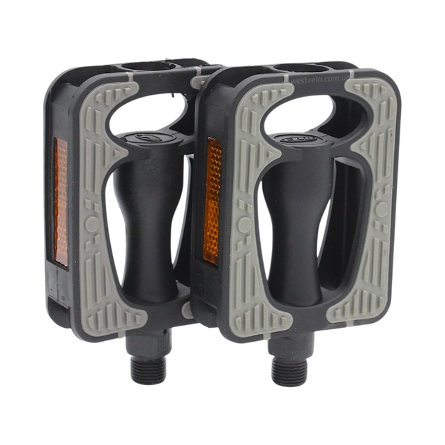 Педалі пластик FPD-247 чорно-сірі (Тайвань) фото westvelo.com