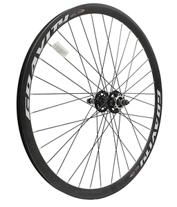 Колесо 27,5 зад, обід 2-ний чорний диск, втулка ST. SHUNFENG, диск 6 болтів, чорна спиця