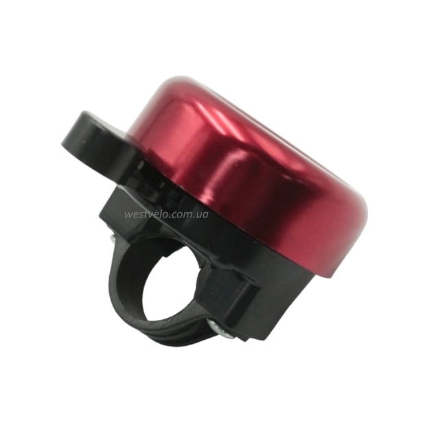 Дзвінок алюмінієвий «I LOVE MY BIKE» червоний фото westvelo.com