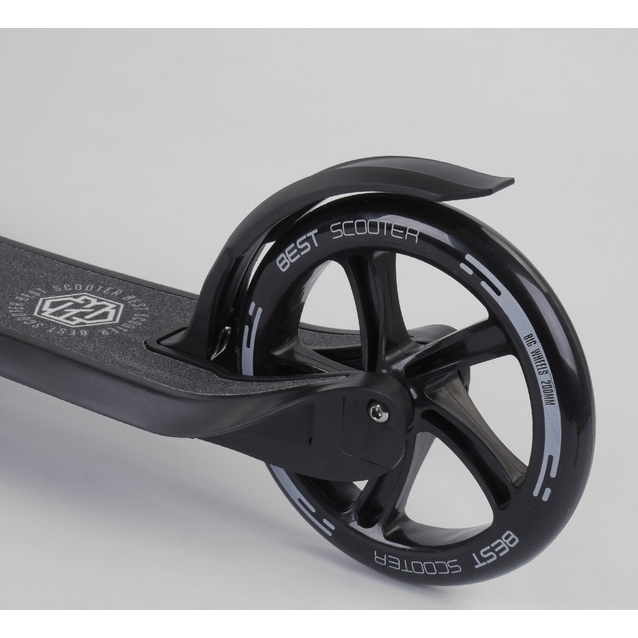 Самокат дитячий 2-х колісний, PU Best Scooter BS 72378 чорний, Ø200mm, AL+ST фото westvelo.com