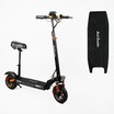 Електросамокат Best Scooter MS-84116 двигун 800W, акумулятор літієвий 48V 17.5Ah з сидінням, складний, колеса 10, чорно-помаранчевий фото westvelo.com