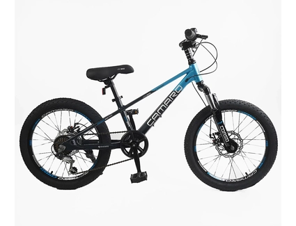 Велосипед 20 MG Corso «CAMARO» CM-48526 магній 11", (к-т SHIMANO) чорно-синій