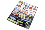 Наклейки "MOTORSPORТ" 30шт (5518) (25х21см), на планшеті фото westvelo.com