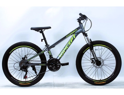 Велосипед 24 AL Corso «CONCEPT» CP-24318 алюміній 11", (к-т SHIMANO) графітовий