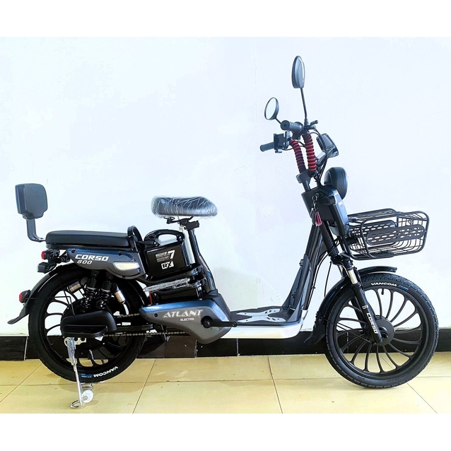 Електровелосипед 20 ST Corso «ATLANT» TL-32966 сталь, двигун 800W, акумулятор 48V20Ah літієвий, сірий фото westvelo.com