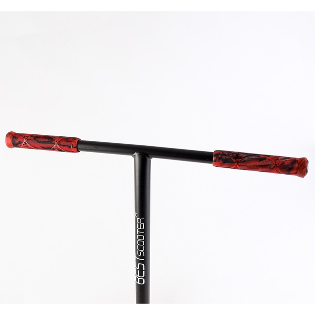 Самокат трюковий Best Scooter «SNAKE-SKULL» 46409 червоний, HIC-система, пеги, AL диск та дека, колеса PU Ø110mm, ширина керма - 60 см фото westvelo.com