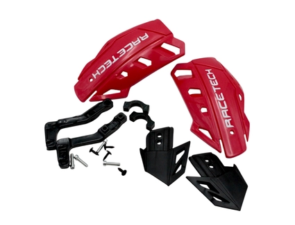 Захист рук на кермо мото RACE TECH, X-FORCEHANDGUARD (4), червоні