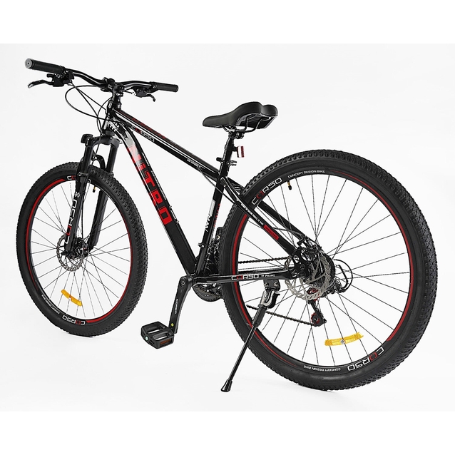 Велосипед 29 ST Corso «NITRO» NT-29722 сталь 17", (к-т SunRun) чорно-червоний фото westvelo.com