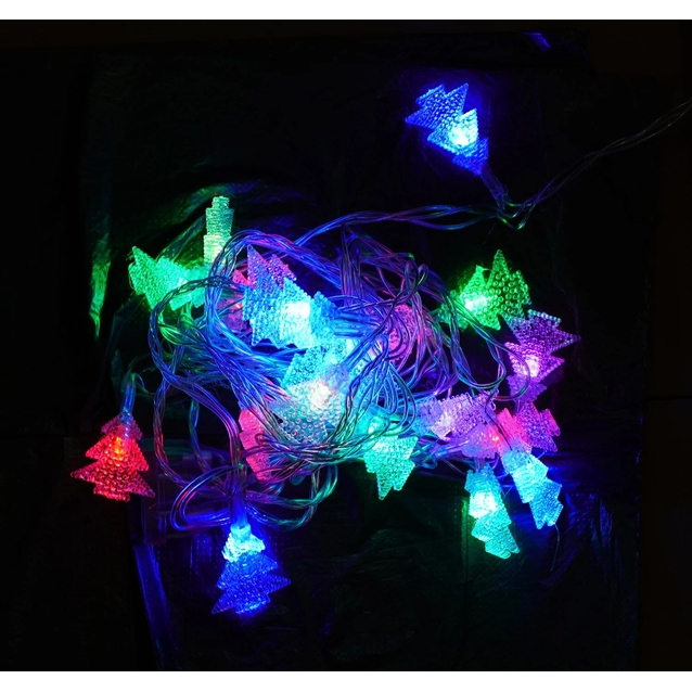 Гірлянда 5м, 20 лампочок, 4 вида, мультикольорове світло, подовжувач, 220V (С 54327) фото westvelo.com