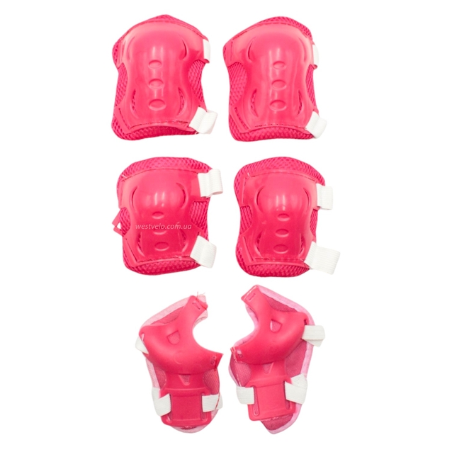 Комплект дитячого захисту у сітці 611, червоний фото westvelo.com