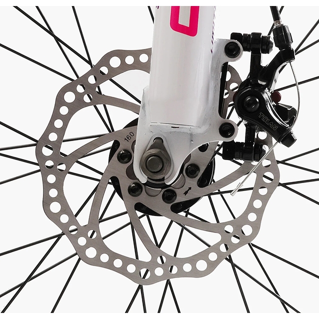 Велосипед 24 AL Corso «SKYLINE» SL-60804 алюміній 11", (к-т SHIMANO) біло-рожевий фото westvelo.com