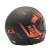 Мото шолом, закритий (XS 53-54) F2 "Speed", чорно-помаранчевий матовий (825-1) фото westvelo.com