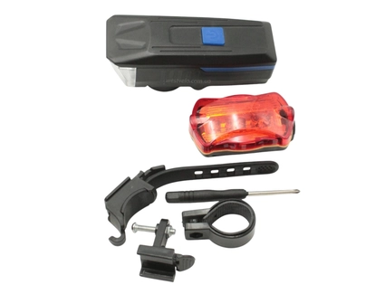 Фара + мигалка на батарейках LY-18, YAJIAPLUS,(RB-B16)