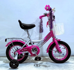 Дитячий велосипед 12 ST Corso «MAXIS» MX-34194 сіро-рожевий