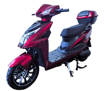 Електроскутер Corso «JOGGERMAX» JM-654107, двигун 1500W, акумулятор 72V 32Ah графеновий, червоний, колеса 12/10" + 1 ящик. акум