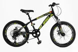 Велосипед 20 ST Corso «SPIRIT» ST-20946 сталь 12", (к-т SHIMANO) чорно-жовтий фото westvelo.com