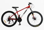Велосипед 26 AL Corso «KORD» KD-90360 алюміній 15", (к-т SHIMANO) червоно-срібний фото westvelo.com