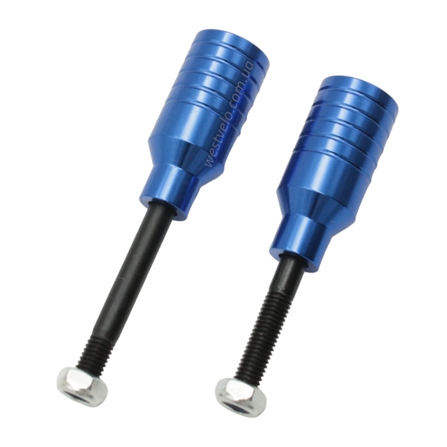 Пеги трюкового самоката AL. анодовані, сині,L-5.5 см (3077) фото westvelo.com