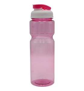 Фляга 650 ml харч.пластик, рожева