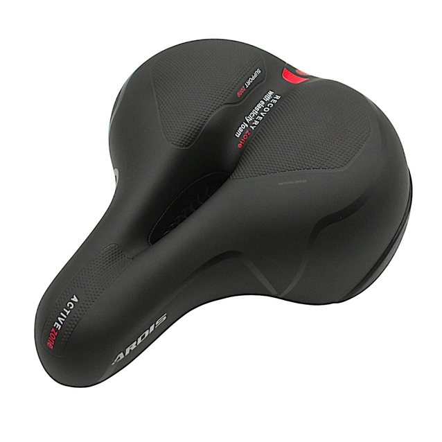 Сідло на демферах з отвором № 669В м'яке з катафотом фото westvelo.com