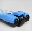 Самокат дитячий 3-х колісний, Best Scooter LT-10635 блакитний, колеса PU Ø120mm/90mm, пластмасовий, світло, звук машини, дим, складне кермо фото westvelo.com