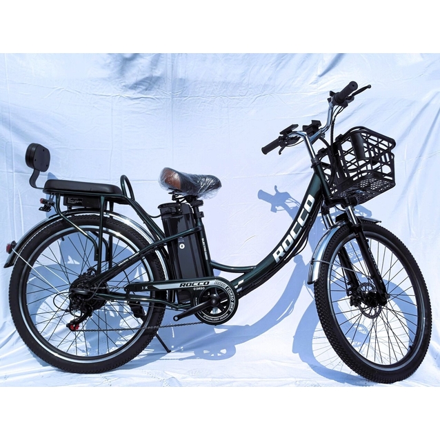 Електровелосипед 27.5 ST Corso «ROCCO» RC-27699 сталь, двигун 500W, акумулятор 48V20AH літієвий, темно-зелений фото westvelo.com