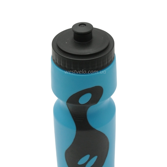 Фляга 650 ml, блакитно-чорна, з гумовими вставками фото westvelo.com
