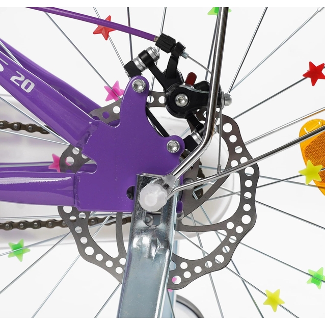 Дитячий велосипед 20 ST Corso «NICE» NC-20105 дискові гальма, фіолетовий фото westvelo.com