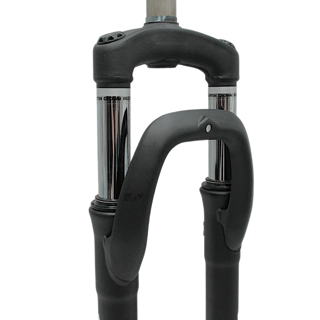 Вилка 26 аморт. безрізьб, Mode N791, AL-ST. Ø28.6мм, під disk,  L-250 mm.чорна матова фото westvelo.com