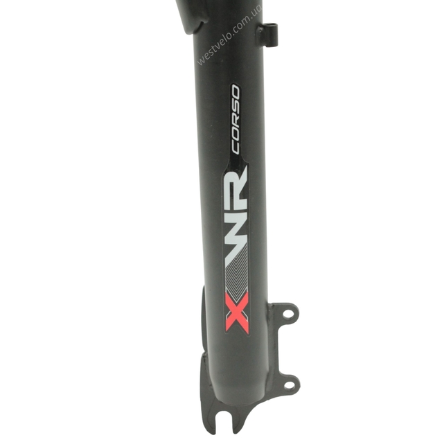 Вилка 26 аморт. безрізьб. Ø28.6mm disk L-200mm CORSO X-WR (516) чорна фото westvelo.com