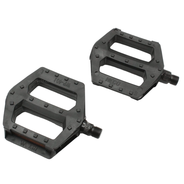 Педалі пластик NECO №401, чорні фото westvelo.com