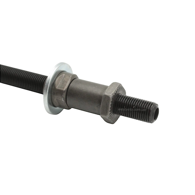 Вісь задньої втулки мтв з диркою під ексцентрик з конусами Shunfeng (AX01R) L-145мм фото westvelo.com
