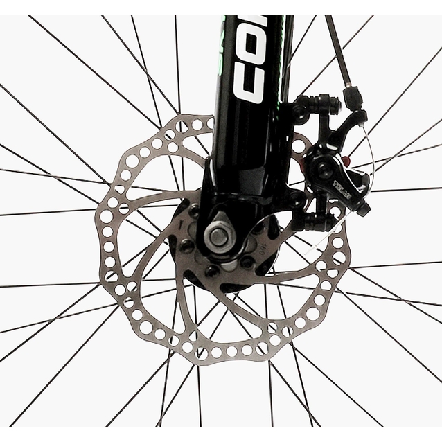 Велосипед 24 AL Corso «SKYLINE» SL-30501 алюміній 11", (к-т SHIMANO) чорно-салатовий фото westvelo.com