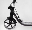 Самокат дитячий 2-х колісний, PU Best Scooter L-36375 чорний, Ø200mm, ФАРА, 2 амортизатори, затискач керма, ручне гальмо фото westvelo.com