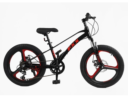 Велосипед 20 MG Corso «FXX» MG-20156 магній 11", (к-т SHIMANO) чорно-червоний