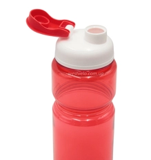Фляга 650 ml харч.пластик, червона