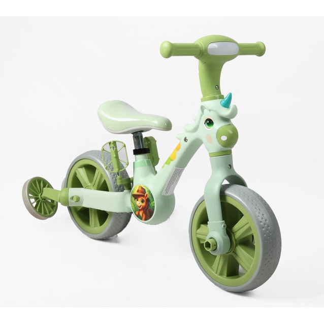 Велобіг-трансформер, 2-кол, 10 Best Trike JM-0711-6 салатовий, музика та підсвічування фото westvelo.com