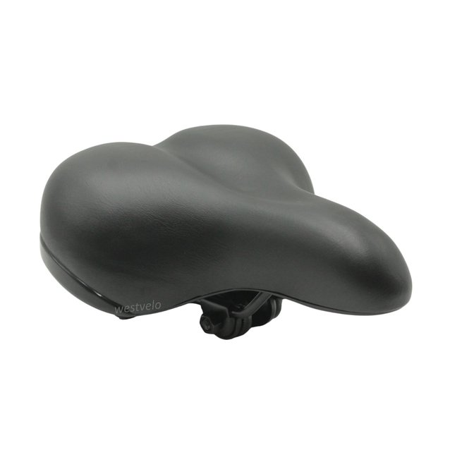 Сідло на пружинах  "AIST" чорне, з катафотом, піна фото westvelo.com