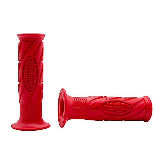 Мото гріпси DOMINO універсальні (тип11) червоні ITALY фото westvelo.com