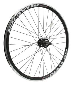 Колесо 27,5 зад, обід 2-ний чорний втулка SHUNFENG, диск 6 болтів, чорна спиця