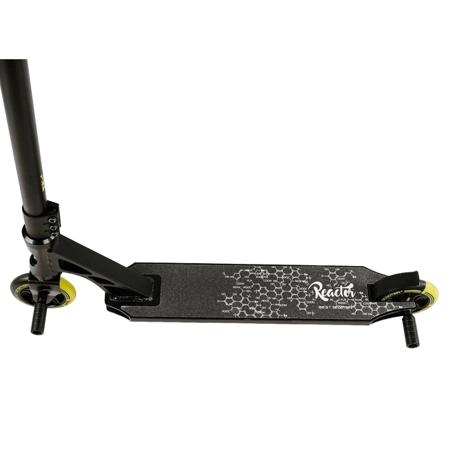 Самокат трюковий Best Scooter «REACTOR» RC-22211 жовто-чорний, HIC-система, пеги, AL диск та дека, колеса PU Ø110mm, ширина керма - 55 см фото westvelo.com